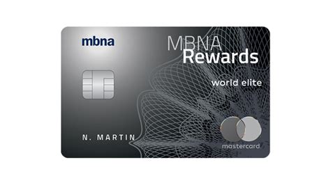 mbna rewards credit card